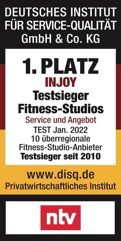 Testsieger Fitnessstudio INJOY Recklinghausen